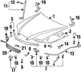 Foto de Tuerca de rejilla Original para Lexus Toyota Marca LEXUS Nmero de Parte 9008017202