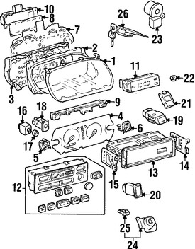 Foto de Interruptor de la Unidad de Control de Traccin Original para Toyota Camry Toyota Highlander Toyota 4Runner Toyota Avalon Lexus ES300 Lexus ES330 Marca LEXUS Parte #8498806010