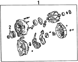 Foto de Polea del Alternador Original para Toyota Lexus Marca LEXUS Nmero de Parte 274110A050