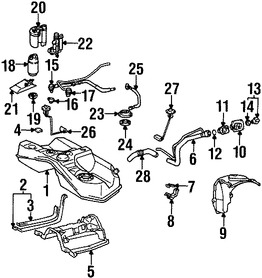 Foto de Colador de la Bomba de Combustible Original para Lexus Toyota Scion Marca LEXUS Nmero de Parte 2321746090