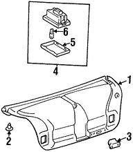 Foto de Enganche de cubierta de parachoques Original para Lexus Marca LEXUS Nmero de Parte 9046705125