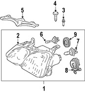 Foto de Perno de cubierta de parachoques Original para Toyota Land Cruiser Lexus LX470 Lexus IS F Lexus LX570 Marca LEXUS Nmero de Parte 9010906334