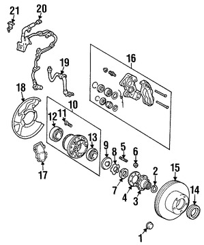 Foto de Tapa de Polvo de Rodamiento Original para Toyota Lexus Marca LEXUS Nmero de Parte 4342335010