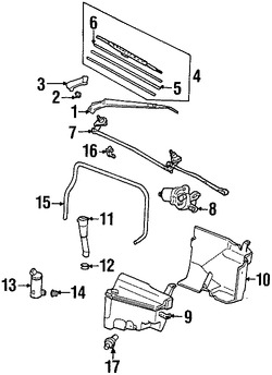 Foto de Bomba de Limpiaparabrisas Original para Toyota Land Cruiser Toyota 4Runner Lexus LX470 Marca LEXUS N�mero de Parte 8533035070