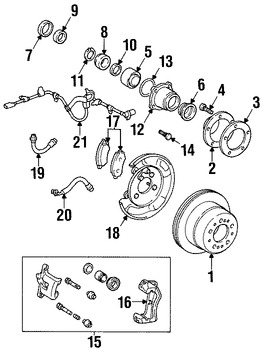 Foto de L�nea hidr�ulica de Freno Original para Lexus LX470 Marca LEXUS N�mero de Parte 9094702F30