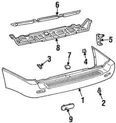 Foto de Enganche de cubierta de parachoques Original para Lexus LX470 Marca LEXUS Nmero de Parte 9046711113