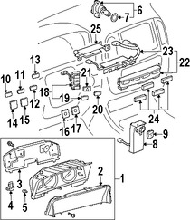 Foto de Lente de Panel de Instrumentos Original para Lexus LX470 2003 2004 2005 2006 2007 Marca LEXUS N�mero de Parte 838526D660