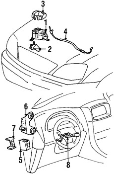 Foto de Mdulo de Control de Crucero Original para Lexus RX300 1999 2000 Marca LEXUS Nmero de Parte 8824048011