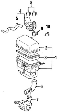 Foto de Sensor de flujo de masa de aire Original para Toyota Scion Lexus Marca LEXUS Nmero de Parte 2220421010