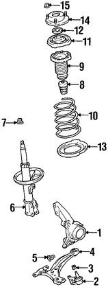 Foto de Tornillo y Arandela de Rtula de Suspensin Original para Lexus RX300 1999 2000 2001 2002 2003 Marca LEXUS Nmero de Parte 9017917001