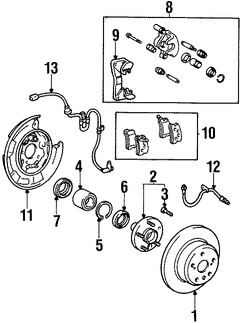 Foto de Rodaje de Rueda Original para Toyota Highlander Lexus RX300 Marca LEXUS Nmero de Parte 9036938019