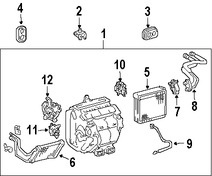 Foto de Actuador de Puerta de Entrada de Aire Original para Lexus RX330 Lexus RX350 Lexus RX400h Marca LEXUS N�mero de Parte 871060E040