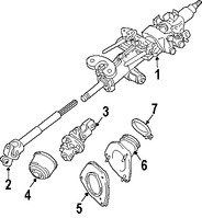Foto de Eje de Columna de Direcci�n Original para Lexus RX330 2004 2005 2006 Lexus RX350 2007 2008 2009 Marca LEXUS N�mero de Parte 452020E010
