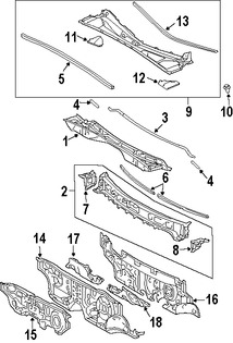 Foto de Sello del capo Original para Lexus RX330 2005 2006 2004 Lexus RX350 2007 2008 2009 Marca LEXUS N�mero de Parte 533830E010