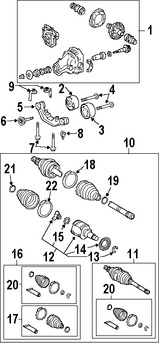 Foto de Sello Semieje Junta Homocinetica Original para Toyota RAV4 Toyota Highlander Toyota Sienna Lexus RX300 Lexus RX330 Lexus RX350 Marca LEXUS Nmero de Parte 4133614010