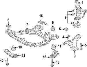 Foto de Soporte / Compacto del motor Original para Toyota Highlander Lexus RX350 Lexus RX400h Lexus Marca LEXUS Nmero de Parte 5102448040