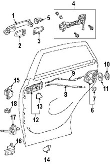 Foto de Cubierta de la manija exterior de la puerta  Original para Lexus Marca LEXUS Nmero de Parte 692280E010C0