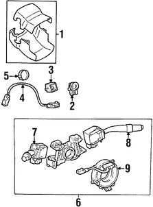 Foto de Interruptor Combinado Original para Lexus Toyota Marca LEXUS N�mero de Parte 8414033020