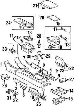 Foto de Carcasa del tomacorriente para accesorios 12 volti Original para Lexus IS300 2001 2002 2003 2004 2005 Marca LEXUS Nmero de Parte 8551553010