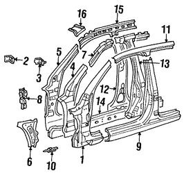 Foto de Estribo Original para Lexus IS300 2001 2002 2003 2004 2005 Marca LEXUS N�mero de Parte 6140253011