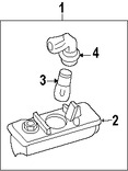 Foto de Z�calo de Luz de Placa Original para Toyota Lexus Marca LEXUS N�mero de Parte 9007599005