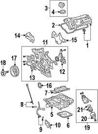 Foto de Empacadura de Cubierta de V�lvula Original para Lexus Marca LEXUS N�mero de Parte 1121331040