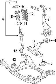 Foto de Soporte Brazo Control Suspension Original para Lexus Marca LEXUS Nmero de Parte 4807530040