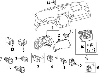 Foto de Interruptor de la Unidad de Control de Traccin Original para Lexus IS250 Lexus IS350 Lexus IS F Lexus GS350 Lexus GS430 Marca LEXUS Nmero de Parte 8498830140