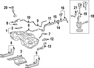 Foto de Soporte Tanque de Combustible Original para Lexus IS250 Lexus IS350 Lexus GS450h Marca LEXUS Nmero de Parte 7760153020