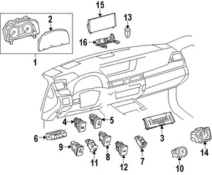 Foto de Interruptor Liberador de Bal Original para Lexus Marca LEXUS Nmero de Parte 8484053031