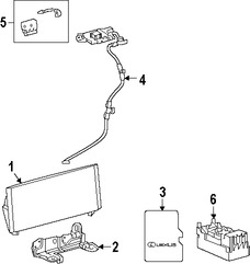 Foto de Conjuto de Antena de GPS Original para Lexus Marca LEXUS Nmero de Parte 8686053070