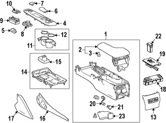 Foto de Consola de Apoyabrazos Original para Lexus IS250 Lexus IS350 Lexus IS200t Lexus IS300 Marca LEXUS N�mero de Parte 5892053031C3