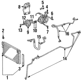 Foto de Manguera Descarga Refrigerante Aire Acondicionado Original para Lexus ES300 2002 2003 Lexus ES330 2004 2005 2006 Marca LEXUS Nmero de Parte 8870333162