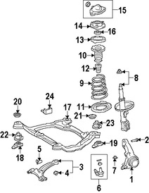 Foto de Defensa del Brazo de Control de Suspensin Original para Lexus Toyota Marca LEXUS Nmero de Parte 4865706010