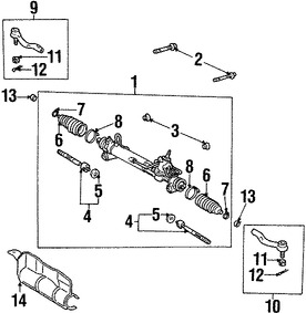 Foto de Terminal de la direccin Original para Toyota Camry Toyota Solara Lexus ES300 Lexus ES330 Marca LEXUS Nmero de Parte 4550309230