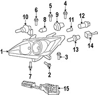 Foto de Portalampara de Luz de Parqueo Original para Lexus Toyota  Scion Marca LEXUS Nmero de Parte 9007560077