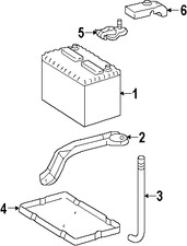 Foto de Bandeja de la batera Original para Toyota Lexus Marca LEXUS Nmero de Parte 7443133011