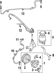 Foto de Terminal Linea de Presin Direccin Hidrulica Original para Lexus ES350 2007 2008 2009 2010 2011 2012 Marca LEXUS Nmero de Parte 4433758010