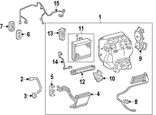 Foto de Sello de Nucleo de Calefacci�n Original para Lexus ES350 Lexus ES300h Marca LEXUS N�mero de Parte 8712733020