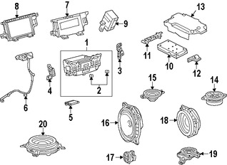 Foto de Altavoz Original para Lexus Marca LEXUS N�mero de Parte 8616033810