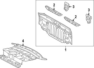 Foto de Panel posterior Original para Lexus ES300h 2016 2017 Lexus ES350 2016 2017 Marca LEXUS Nmero de Parte 5830706210