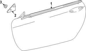 Foto de Moldura de Puerta Original para Lexus RC350 Lexus RC F Lexus Marca LEXUS Nmero de Parte 6749524020