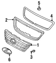 Foto de Molde de rejilla Original para Lexus LS430 2001 2002 2003 Marca LEXUS Nmero de Parte 5311150040