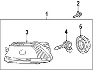 Foto de Luz de Niebla Original para Lexus LS460 2007 2008 2009 Lexus LS600h 2008 2009 Marca LEXUS N�mero de Parte 8122150090