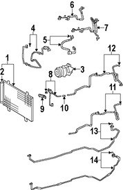 Foto de Manguera Descarga Refrigerante Aire Acondicionado Original para Lexus LS460 Marca LEXUS Nmero de Parte 8870350010