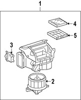 Foto de Carcasa del motor del ventilador HVAC Original para Lexus LS460 Lexus LS600h Marca LEXUS N�mero de Parte 8713050102
