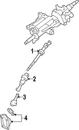 Foto de Eje de Columna de Direcci�n Original para Lexus LS460 Lexus LS600h Marca LEXUS N�mero de Parte 4529750031