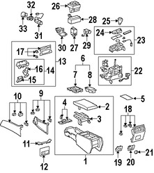 Foto de Interruptor de Calefaccin del Asiento Original para Lexus LS460 Lexus LS600h Marca LEXUS Nmero de Parte 8475150131