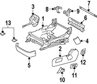 Foto de Panel lateral de Asiento Original para Lexus LS460 2007 2008 2009 Marca LEXUS N�mero de Parte 7186150030A0