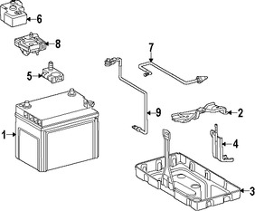 Foto de Bandeja de la bater�a Original para Lexus LS600h Marca LEXUS N�mero de Parte 7441050030